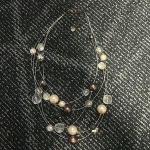 Simple, multi chain necklace